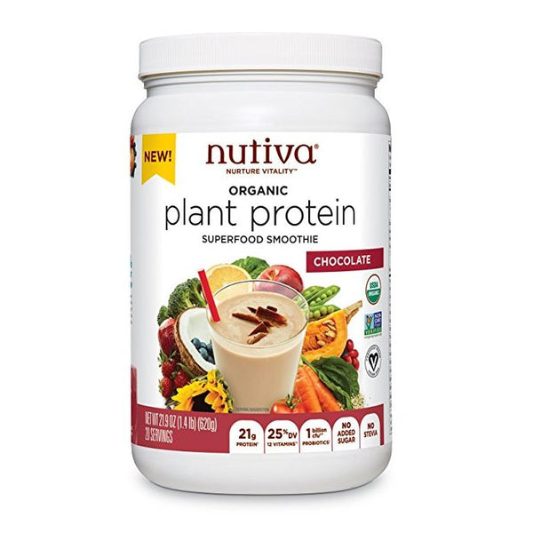 Product photo of Nutiva Protein Plant Chocolate Organic