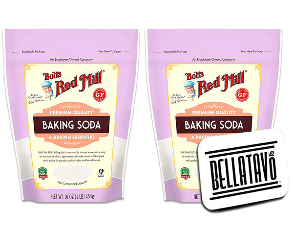 Bob's Red Mill Baking Soda (Two-16oz) and BELLATAVO Ref Magnet