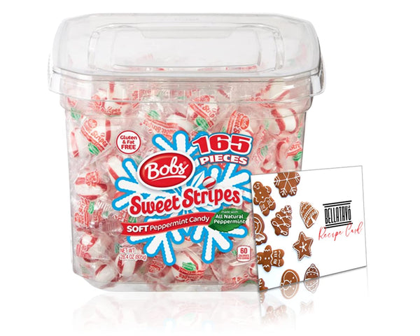 Bob's Sweet Stripes Soft Peppermint Candy (24.8 oz) Plus a BELLATAVO Recipe Card!