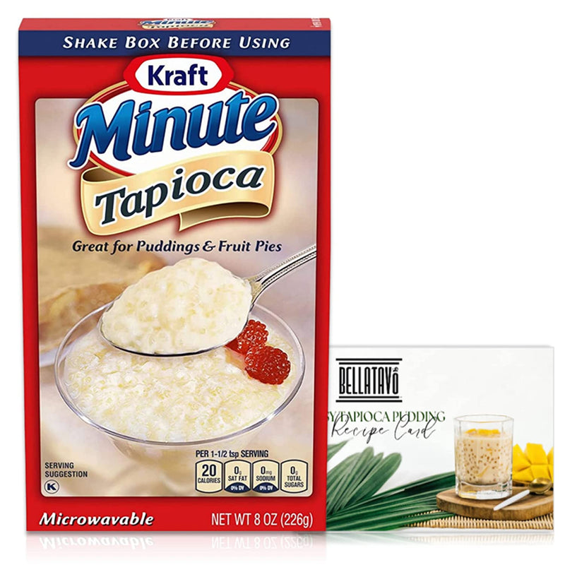 Kraft Minute Tapioca (8oz) and BELLATAVO Recipe Card