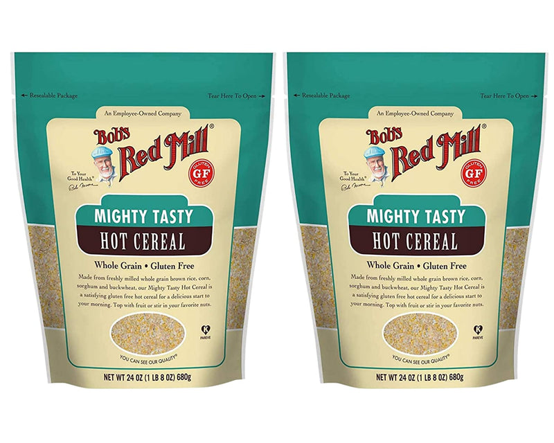 Bobs Red Mill Mighty Tasty Hot Cereal (Two-24oz) and BELLATAVO Recipe Card