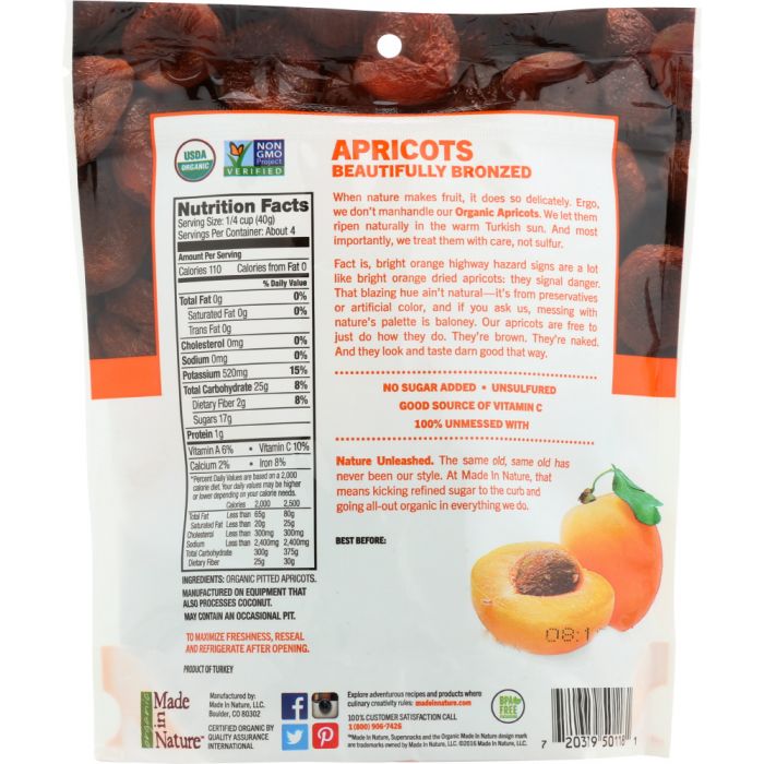 Organic Tree Ripened Apricots (6 oz)