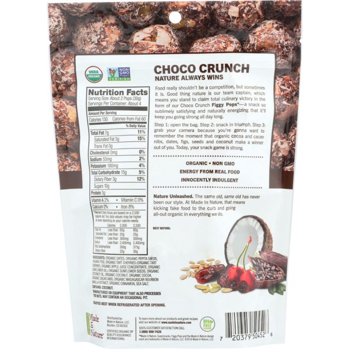 Organic Choco Crunch Figgy Pops Super Snacks (4.2 oz)
