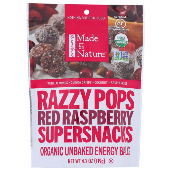 Organic Red Raspberry Razzy Pops (4.2 oz)
