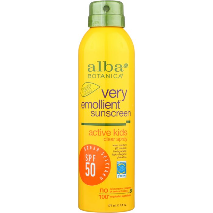Product photo of Alba Botanica Kids Spray Sunscreen Spf 50