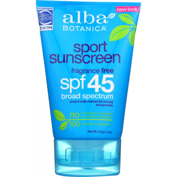 Product photo of Alba Botanica Natural Very Emollient Sunscreen Sport SPF 45