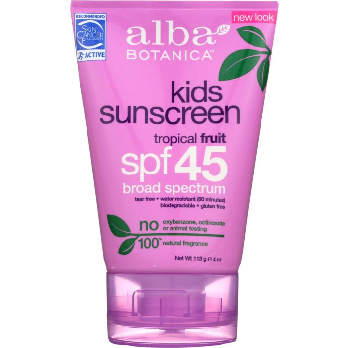 Product photo of Alba Botanica Natural Very Emollient Sunscreen Kids SPF 45