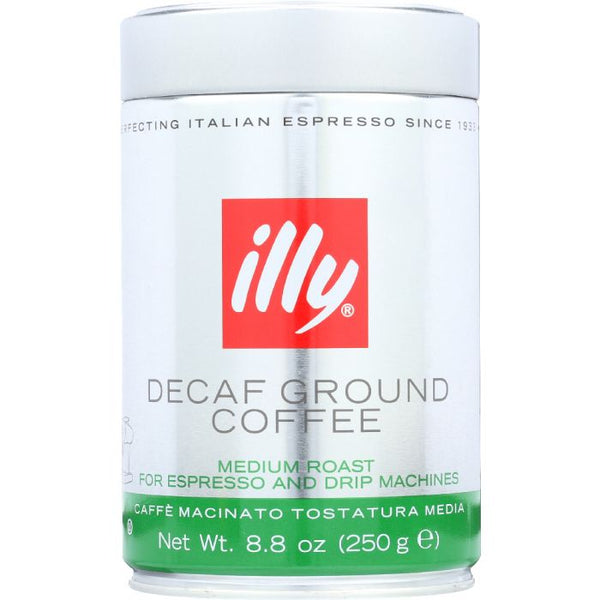 A Product Photo of Illy Ground Medium Roast Decaf Coffee