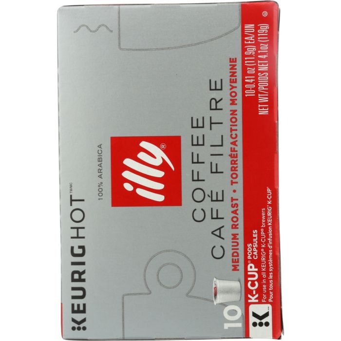 Side Label Photo of Illy K-Cup Medium Roast Coffee Capsules