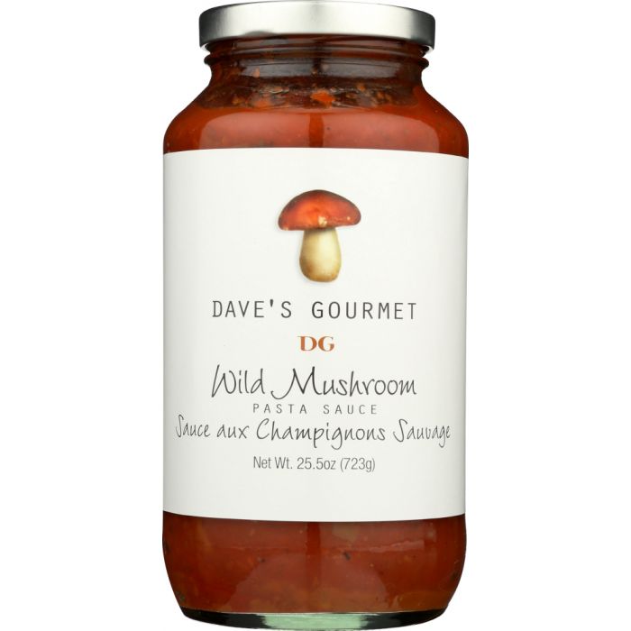 A Product Photo of Dave's Gourmet Wild Mushroom Pasta Sauce
