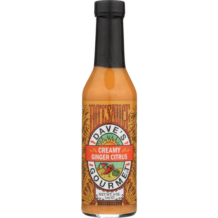 A Product Photo of Dave's Gourmet Creamy Ginger Citrus Hot Sauce