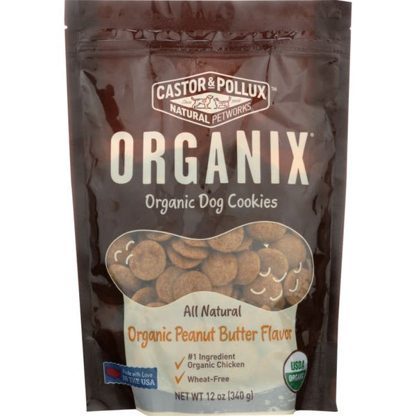 Product photo of Castor & Pollux Organic Dog Cookies Peanut Butter