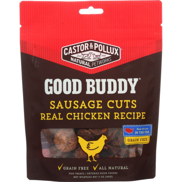 Product photo of Castor & Pollux Dog Treat Good Buddy Sausage Cut Chicken