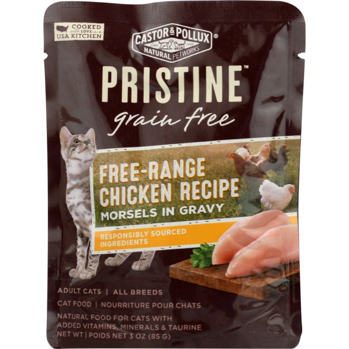 Product photo of Castor & Pollux Pristine Grain Free Free-Range Chicken Recipe Morsels In Gravy