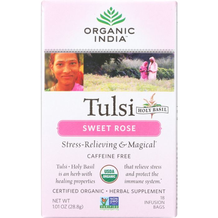 Product photo of Organic India Tea Tulsi Sweet Rose