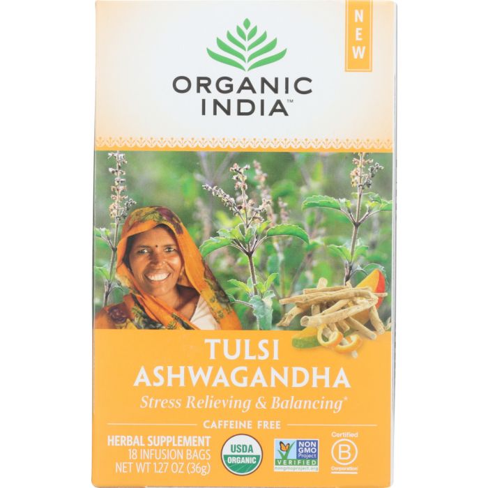Product photo of Organic India Tulsi Ashwagandha Tea 
