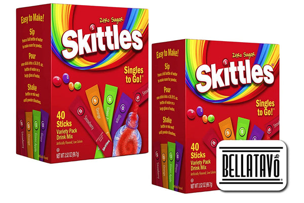 Skittles Singles To Go Drink Mix Bundle