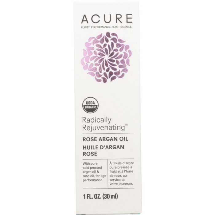 A Product Photo of Acure Organic Radically Rejuvenating Rose Argan Oil