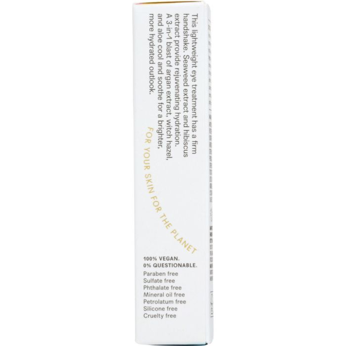 Back Packaging Photo of Acure Brilliantly Brightening Eye Contour Gel