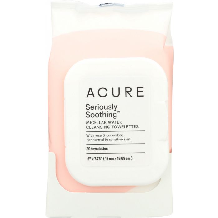 A Product Photo of Acure Seriously Soothing Micellar Water Cleansing Towelettes