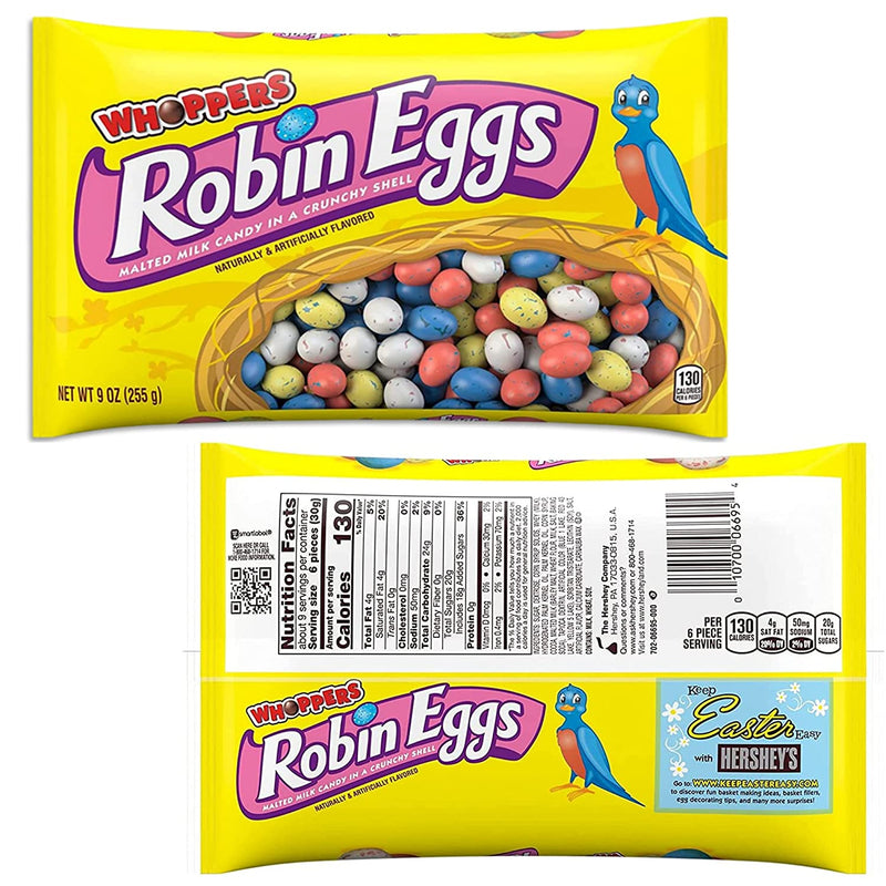 Whoppers Robin Eggs Candy (Two-9 Oz) Plus a BELLATAVO Ref Magnet