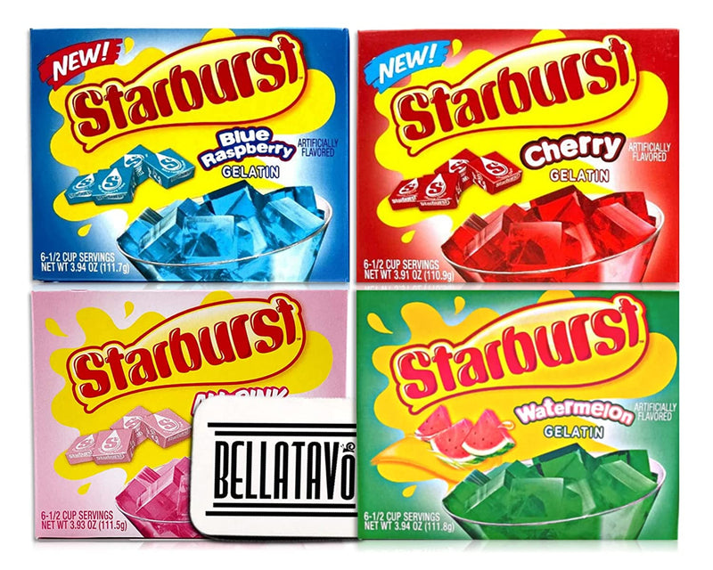 Starburst Jello Mix Variety Pack Plus BELLATAVO Ref Magnet
