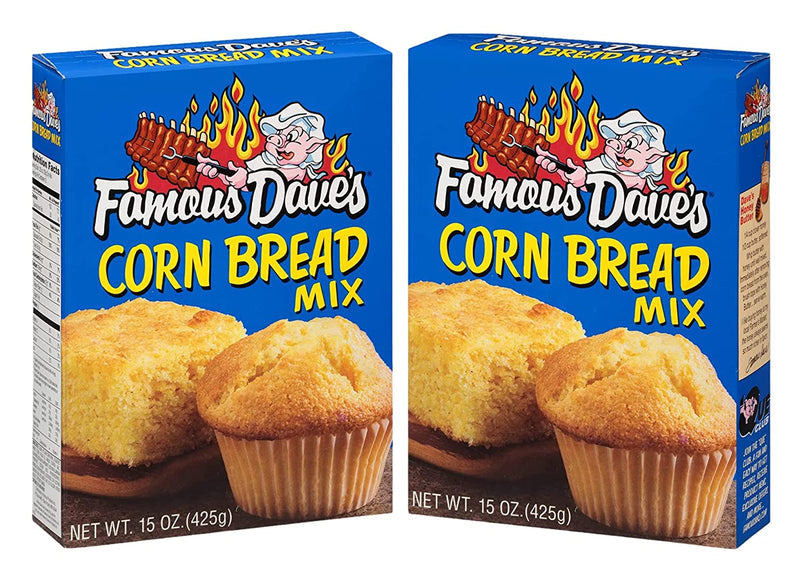 Famous Daves Cornbread Mix (Two-15 Oz) and a BELLATAVO Ref Magnet