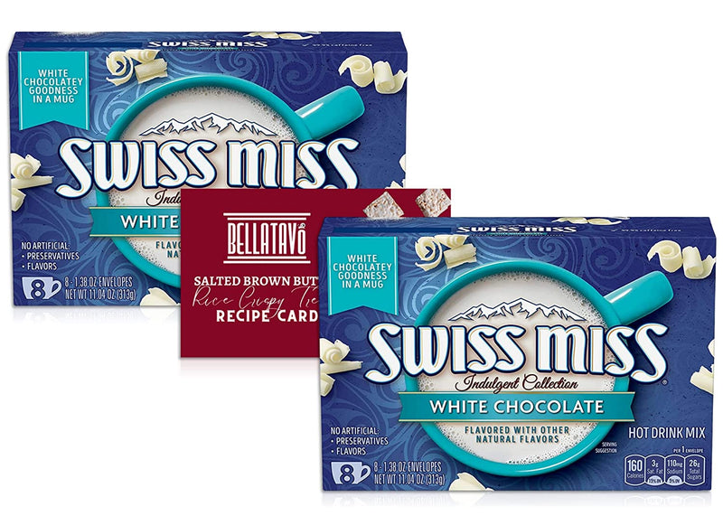 Swiss Miss Hot Cocoa Mix (Two Boxes) and a BELLATAVO Recipe Card