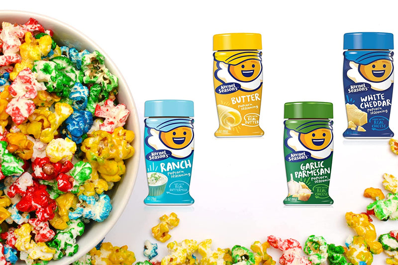Kernel Season's Popcorn Seasoning Variety Pack and a BELLATAVO Ref Magnet