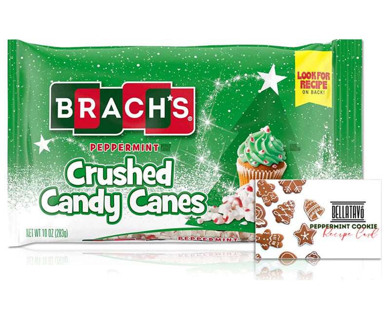 Brachs Crushed Peppermint Candy Canes (10 Oz Bag) Plus a BELLATAVO Recipe Card!