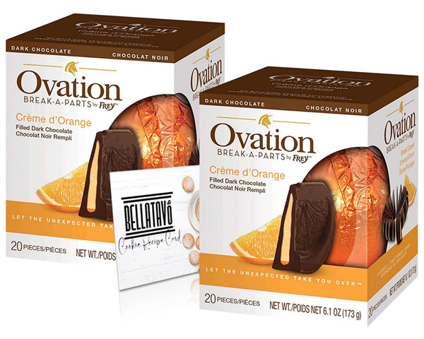 Ovation Break A Part Dark Chocolate Orange Balls (2 Pack) and a BELLATAVO Recipe Card!