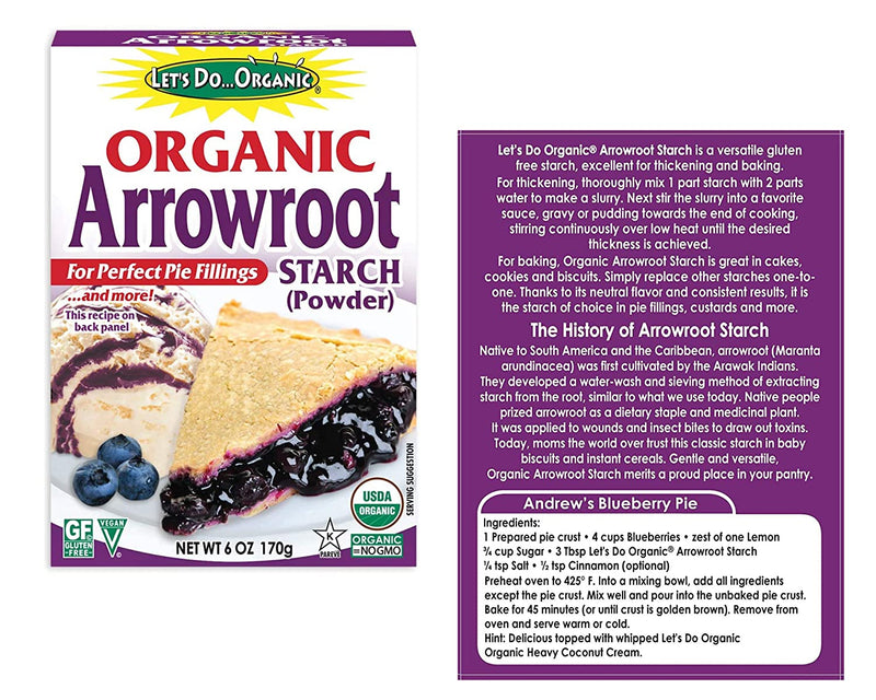 Let’s Do Organic Arrowroot Starch (Two-6oz) and a BELLATAVO Recipe Card