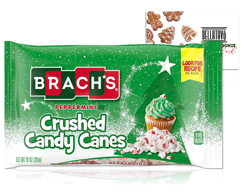 Brachs Crushed Peppermint Candy Canes (10 Oz Bag) Plus a BELLATAVO Recipe Card!