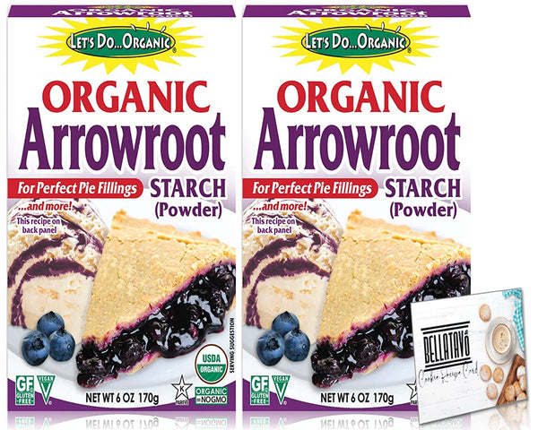 Let’s Do Organic Arrowroot Starch (Two-6oz) and a BELLATAVO Recipe Card