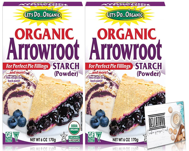 Let’s Do Organic Arrowroot Starch (Two-6oz) and a BELLATAVO Recipe Card