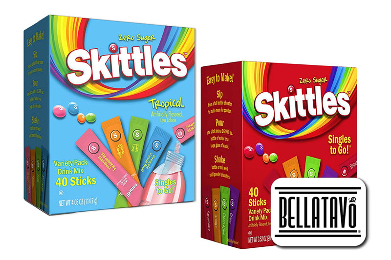 Skittles Singles To Go Drink Mix Bundle