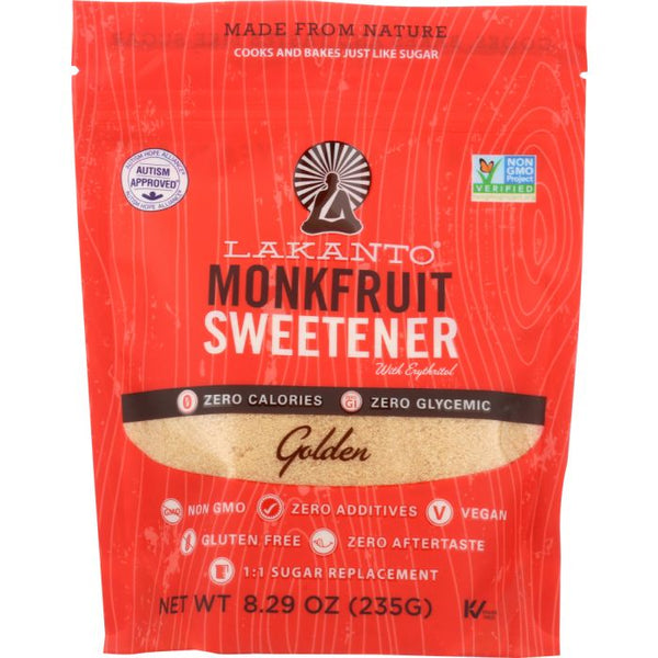 Golden Monkfruit Sweetener Sugar Substitute (8.29 oz)