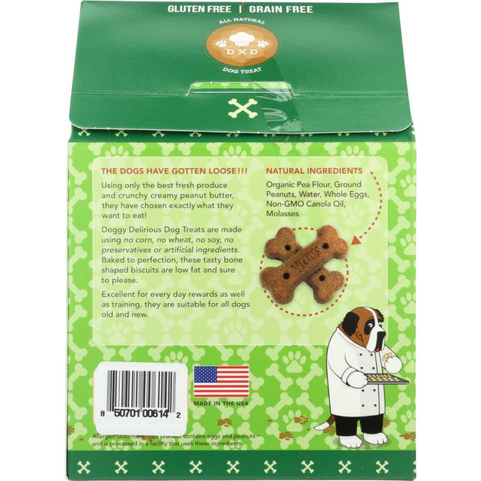 Natural Dog Treats Grain Free Peanut Butter Bones (16 oz)