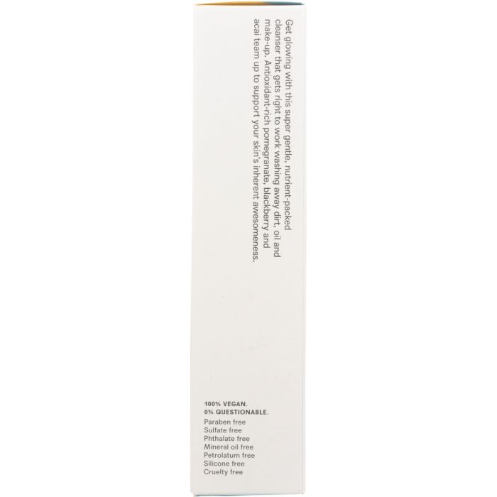 Side Label Photo of Acure Brilliantly Brightening Cleansing Gel