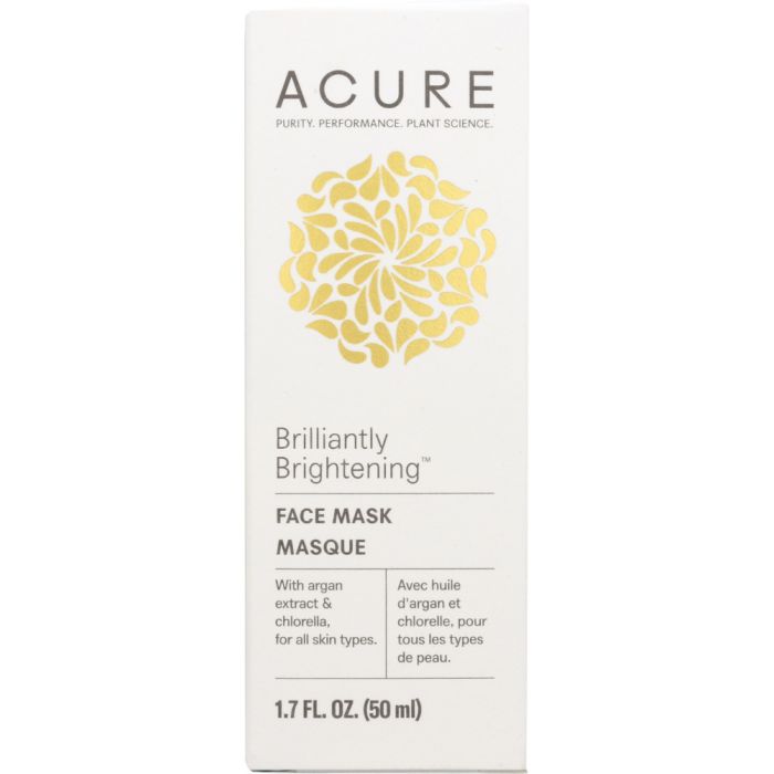 A Product Photo of Acure Brilliantly Brightening Face Mask