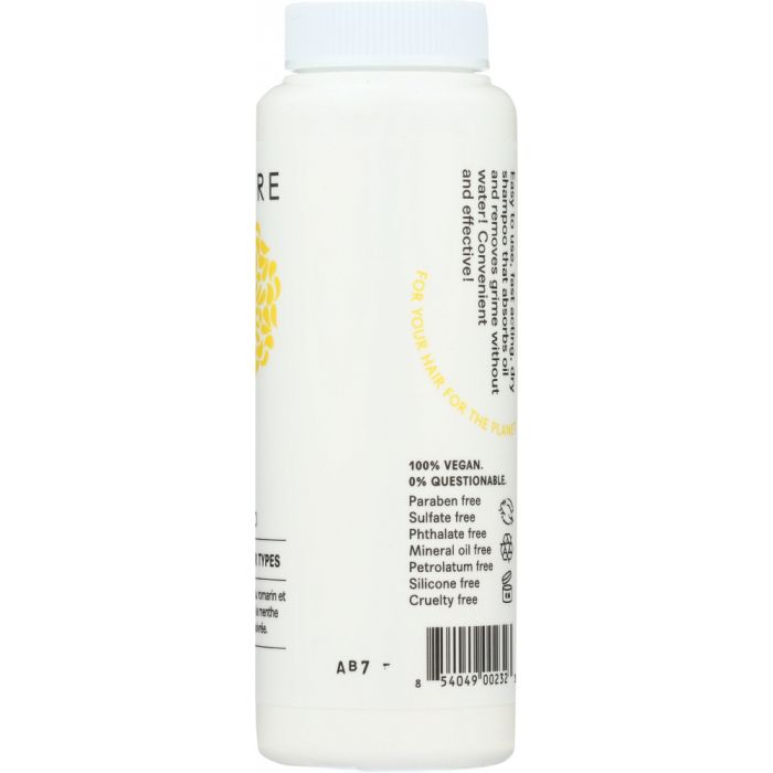 Side Label Photo of Acure Organic Dry Shampoo