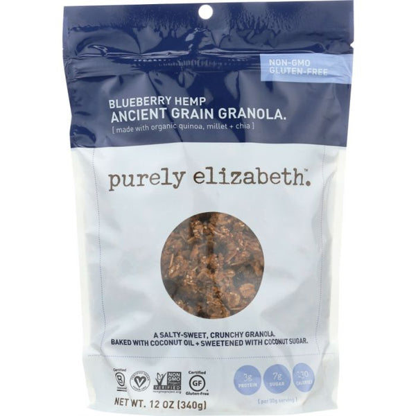 A Product Photo of Purely Elizabeth Blueberry Hemp Granola