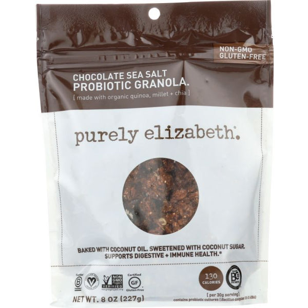 A Product Photo of Purely Elizabeth Chocolate Sea Salt Probiotic Granola