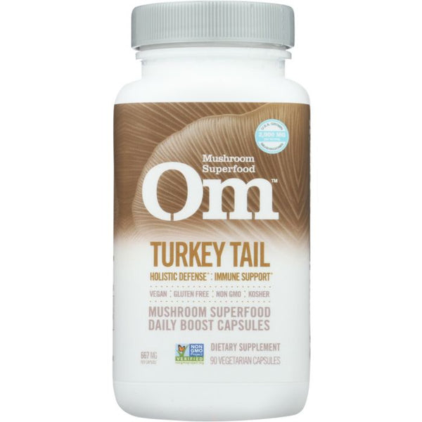 A Product Photo of OM Mushroom Turkey Tail Mushroom Superfood 