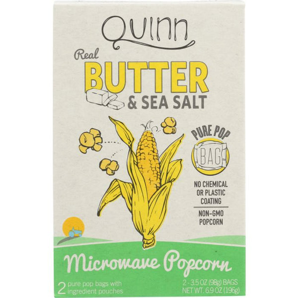 Popcorn Butter & Sea Salt Microwave Popcorn 2x3.5oz Bags (6.9 oz)
