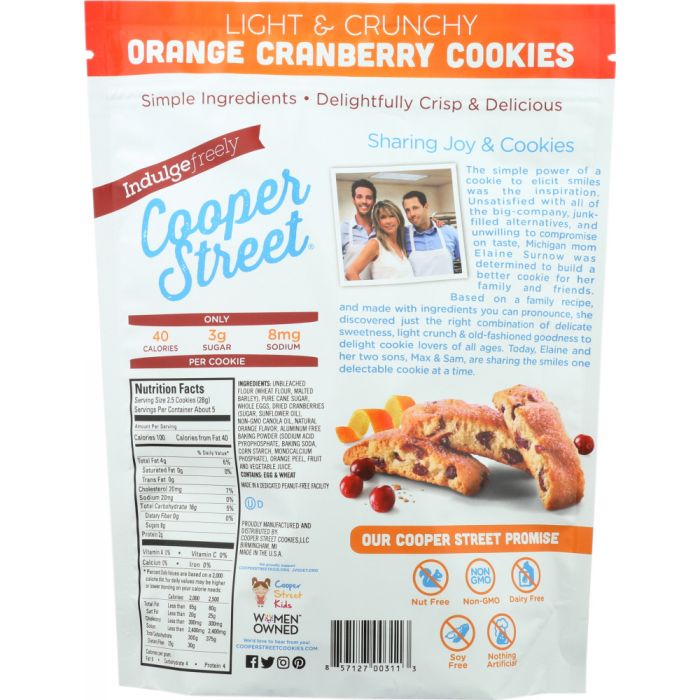 Cookies Orange Cranberry (5 oz)