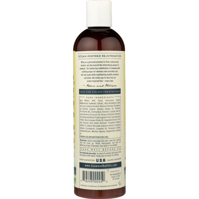 Back Packaging Photo of The Seaweed Bath Co. Balancing Argan Conditioner