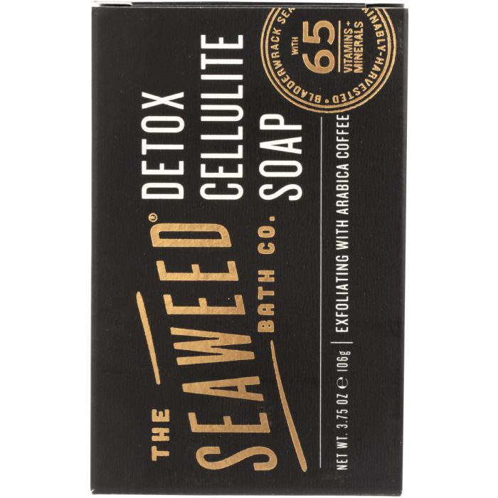 Back Packaging Photo of The Seaweed Bath Co. Arabica Coffee Detox Cellulite Soap