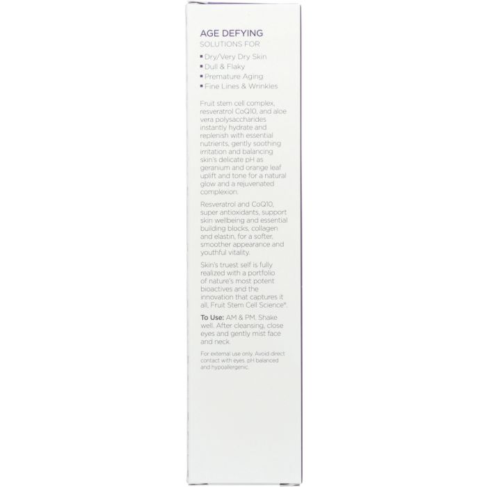Description label photo of Andalou Naturals Blossom + Leaf Toning Refresher Age Defying