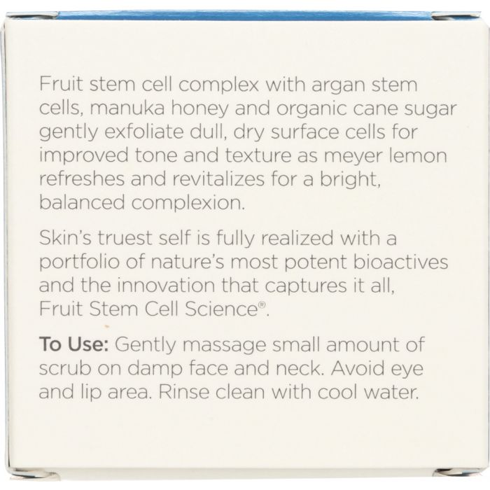 Description label photo of Andalou Naturals Clarifying Facial Scrub Lemon Sugar